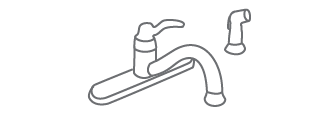 Identify a kitchen sink faucet